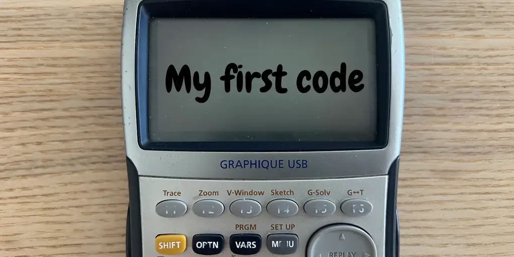 Hero image for the blog post My First Code